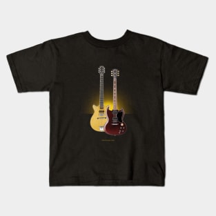 Legendary Guitars - the Young Brothers Kids T-Shirt